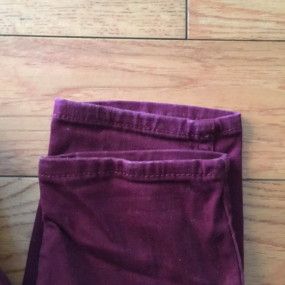 Dark Maroon Skinny Jeans - Picture 6 of 8